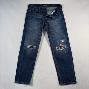 Abercrombie and Fitch Jeans Womens 26 Blue Boyfriend Straight Mid Rise
